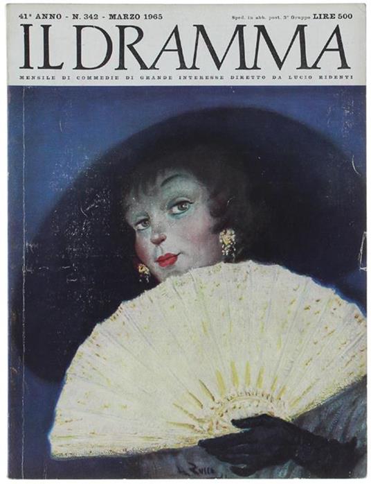 Il DRAMMA N. 342, marzo 1965. Copertina originale di Mario Russo - Mario Russo - copertina