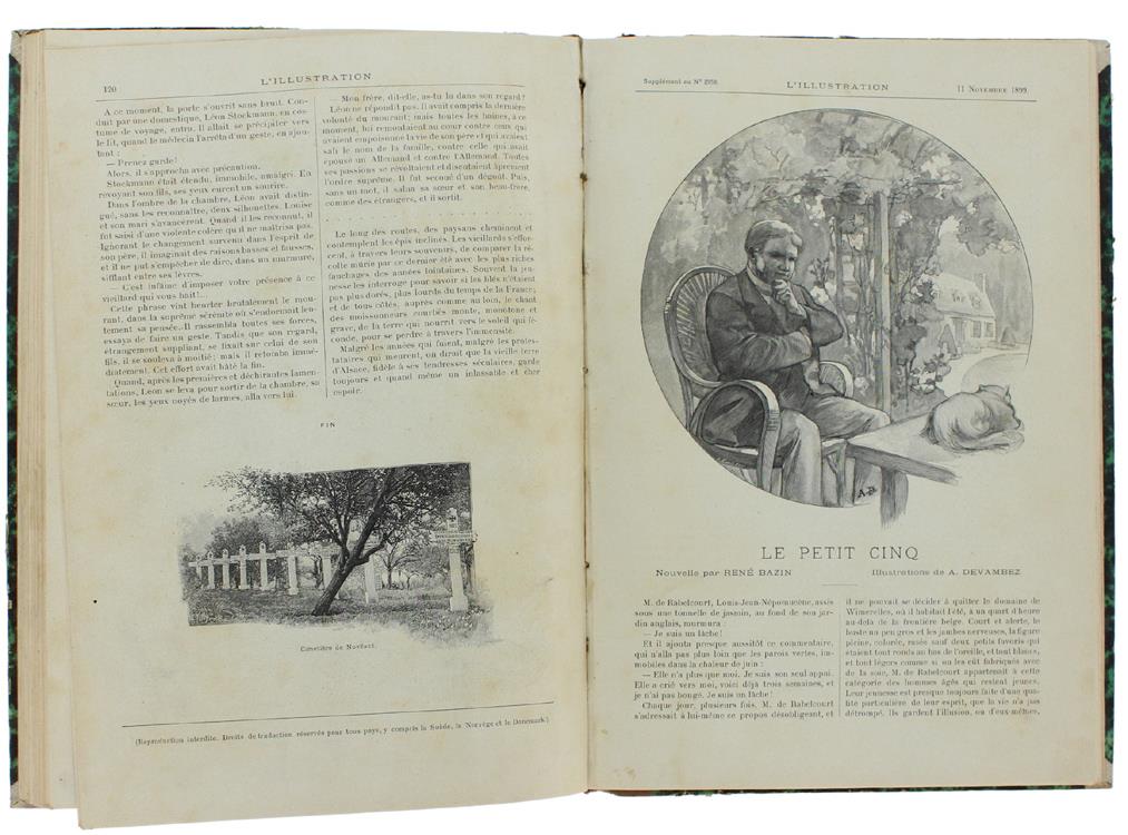RECUEIL DE ROMANS EXTRAITS de L'ILLUSTRATION - 1899