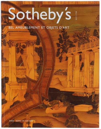 BEL AMEUBLEMENT ET OBJETS D'ART. Paris, Mardi 18 Juin 2002 - copertina