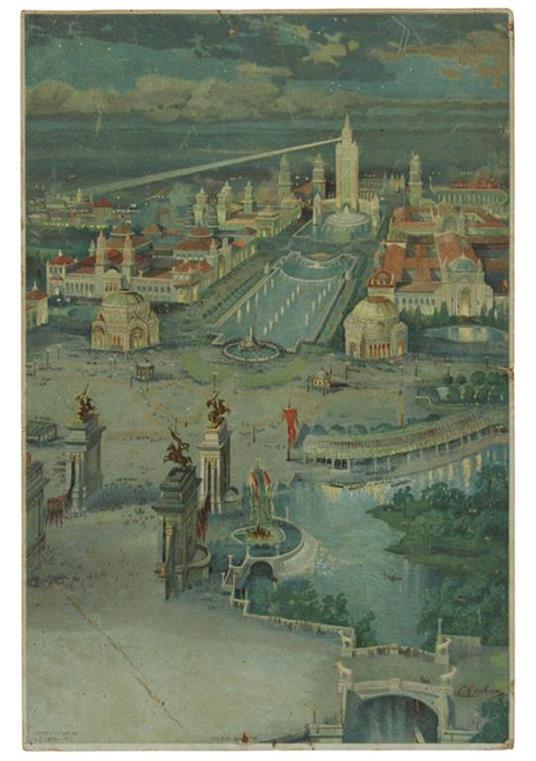 PAN-AMERICAN EXPOSITION, BUFFALO N.Y.: vintage oversize chromolitho postcard (1901) - Graham Charles. - copertina