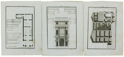 Le FABBRICHE E DISEGNI… Volume 1. Tavole originali n. 50, 51, 52: PIANTA, PROSPETTO E SPACCATO della CASA DETTA DEL PALLADIO - Andrea Palladio - copertina