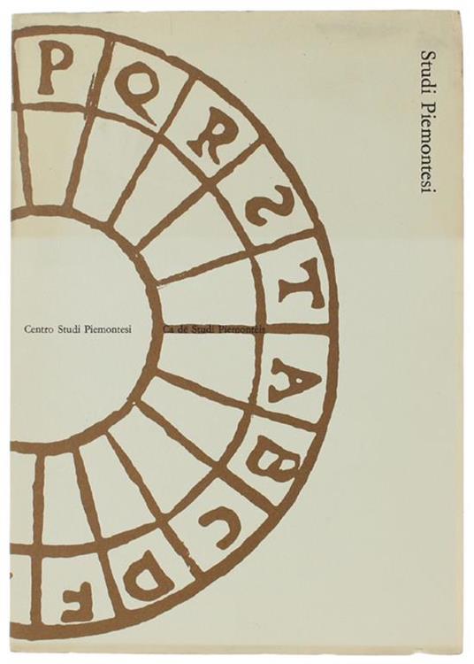 STUDI PIEMONTESI. Vol. V - 1976, fasc. 1. [Ottimo] - Autori vari - copertina