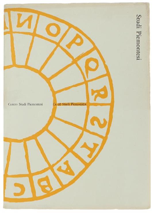 STUDI PIEMONTESI. Vol. V - 1976, fasc. 2. [Ottimo] - Autori vari - copertina