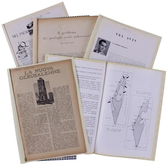 ISRAELE. 5 Saggi da riviste d'epoca (1920-1967) - Autori vari. - copertina