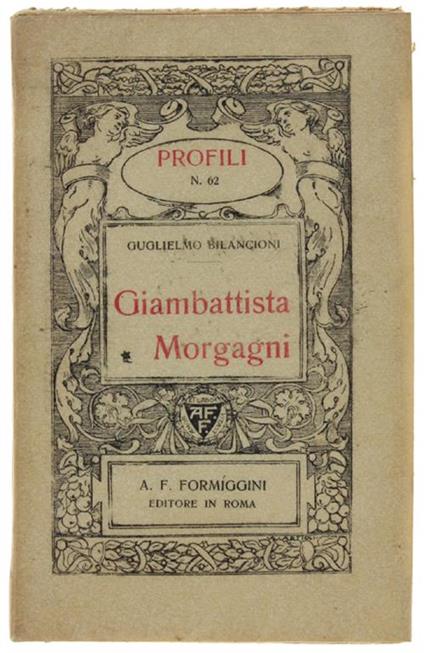 GIAMBATTISTA MORGAGNI - Guglielmo Bilancioni - copertina