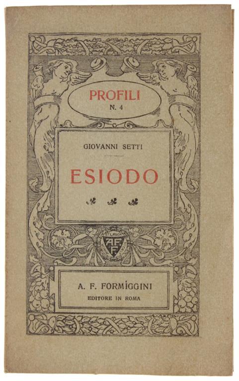 ESIODO - Giovanni Tosetti - copertina