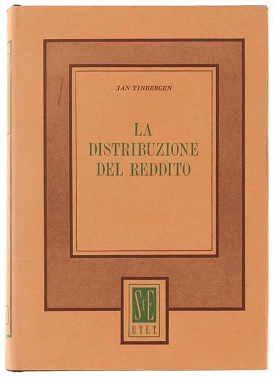 La DISTRIBUZIONE DEL REDDITO - Jan Tinbergen - copertina
