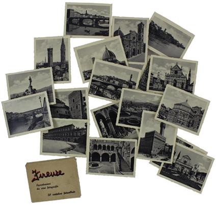 FIRENZE - Riproduzioni da vere fotografie, 20 cartoline fotovelluto. - copertina