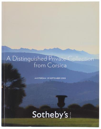 A DISTINGUISHED PRIVATE COLLECTION FROM CORSICA. Amsterdam, 29 September 2008 - copertina