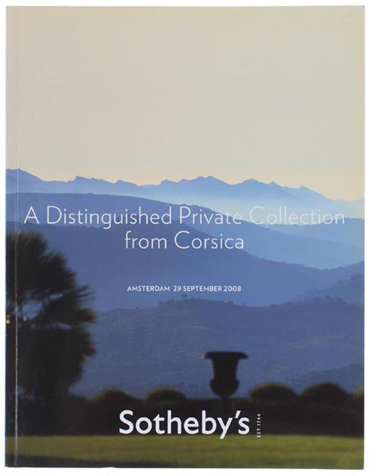 A DISTINGUISHED PRIVATE COLLECTION FROM CORSICA. Amsterdam, 29 September 2008 - copertina