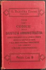 Codice della Giustizia Amministrativa - Ed. G. Barbèra - 1892