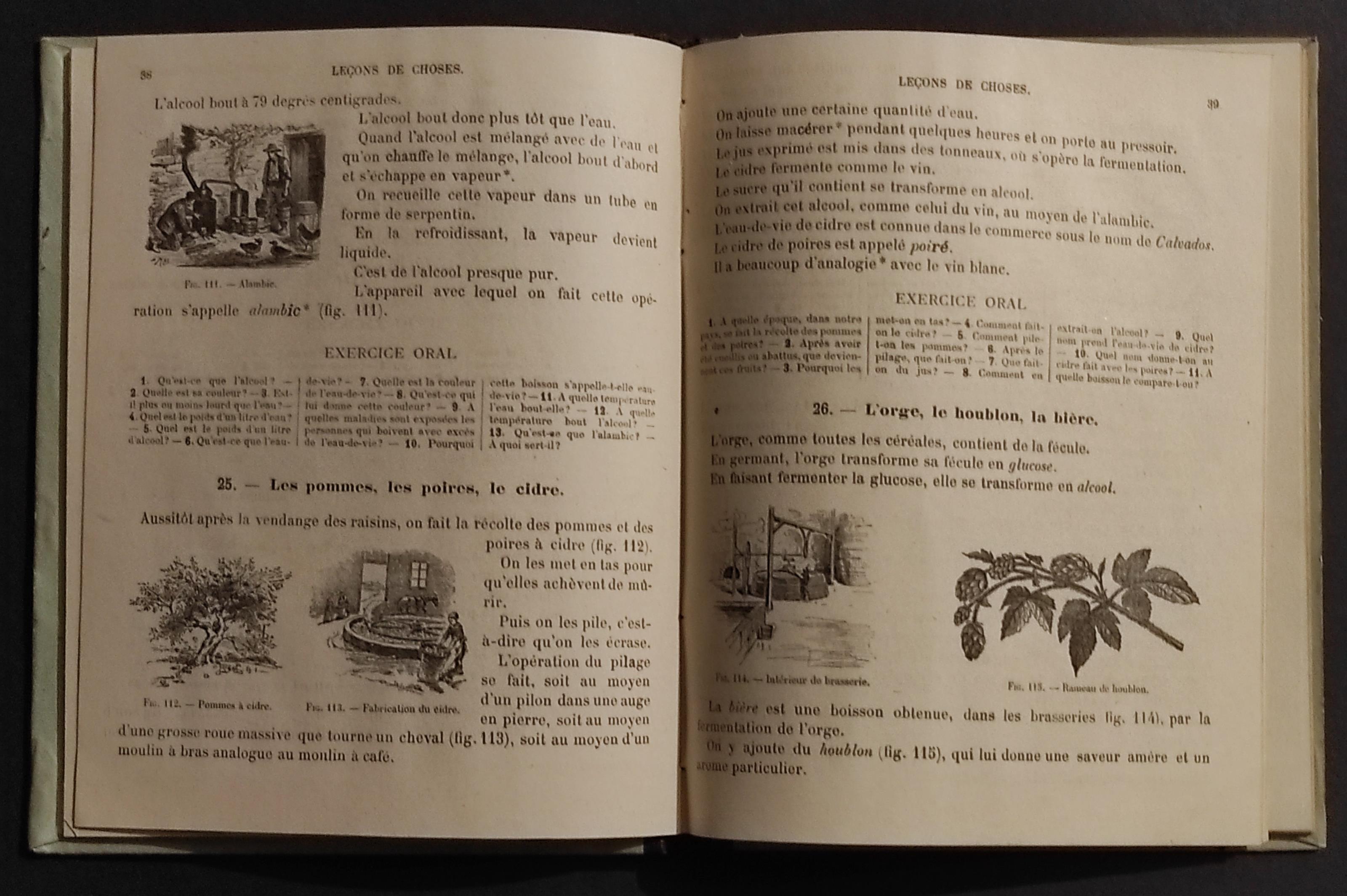 Lecons de Choses - Lectures Questionnaires - Lib. Colin - 1907