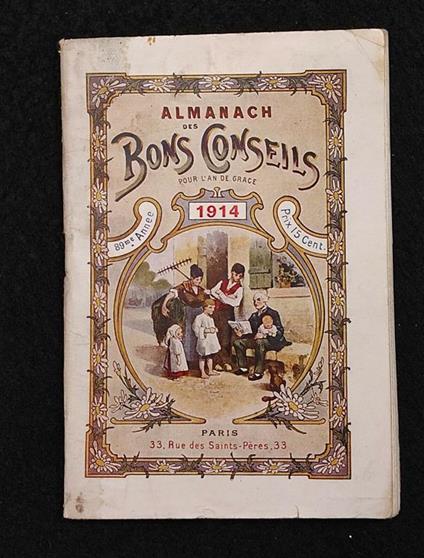 Almanach des Bons Conseils - 1914 - copertina