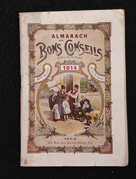 Almanach des Bons Conseils - 1914 - copertina
