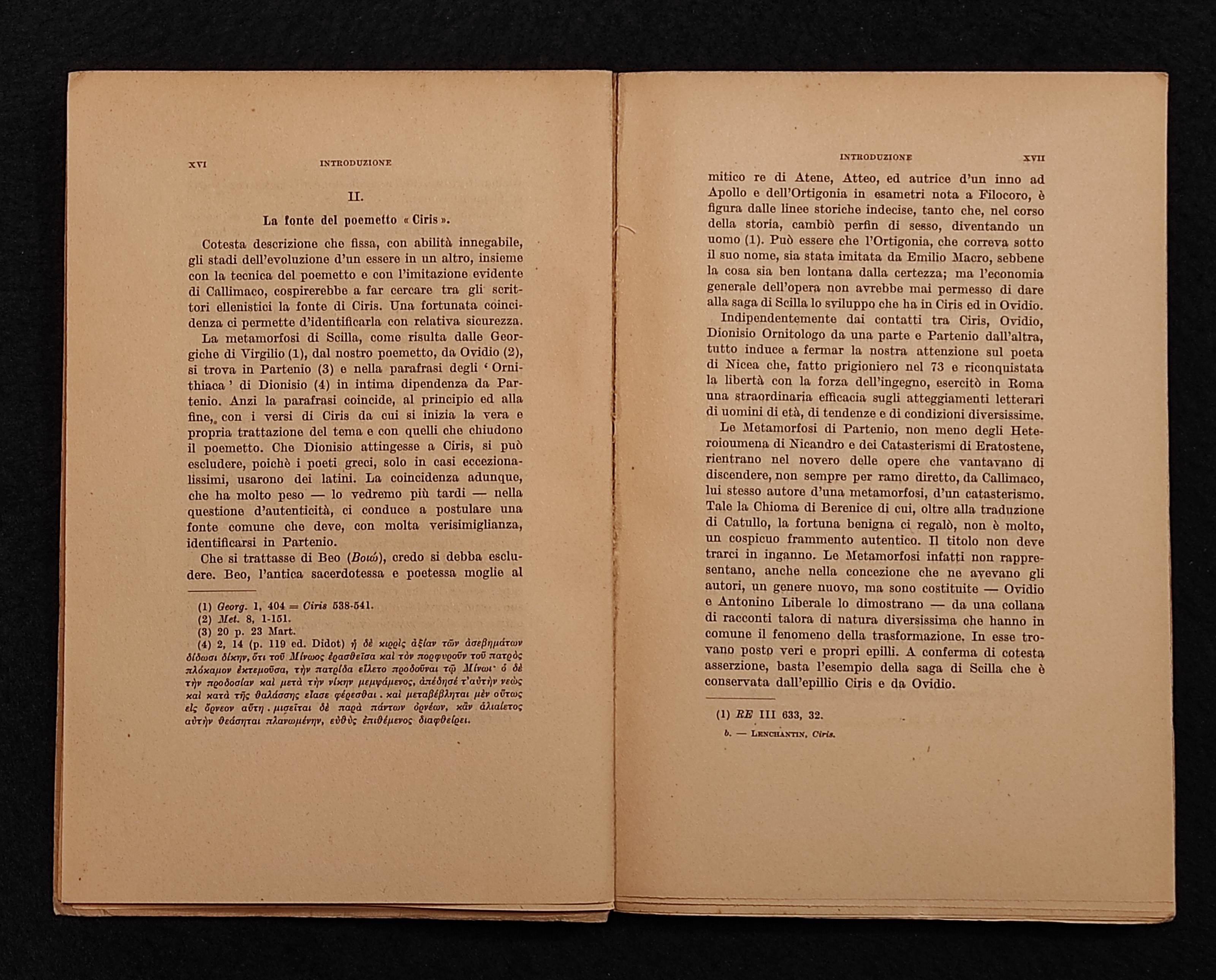 Ciris - Vergili Maronis - Chiantore - 1930