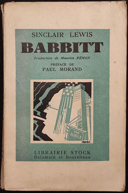 Babbitt - S. Lewis - Librairie Stock - 1930 - Sinclair Lewis - copertina