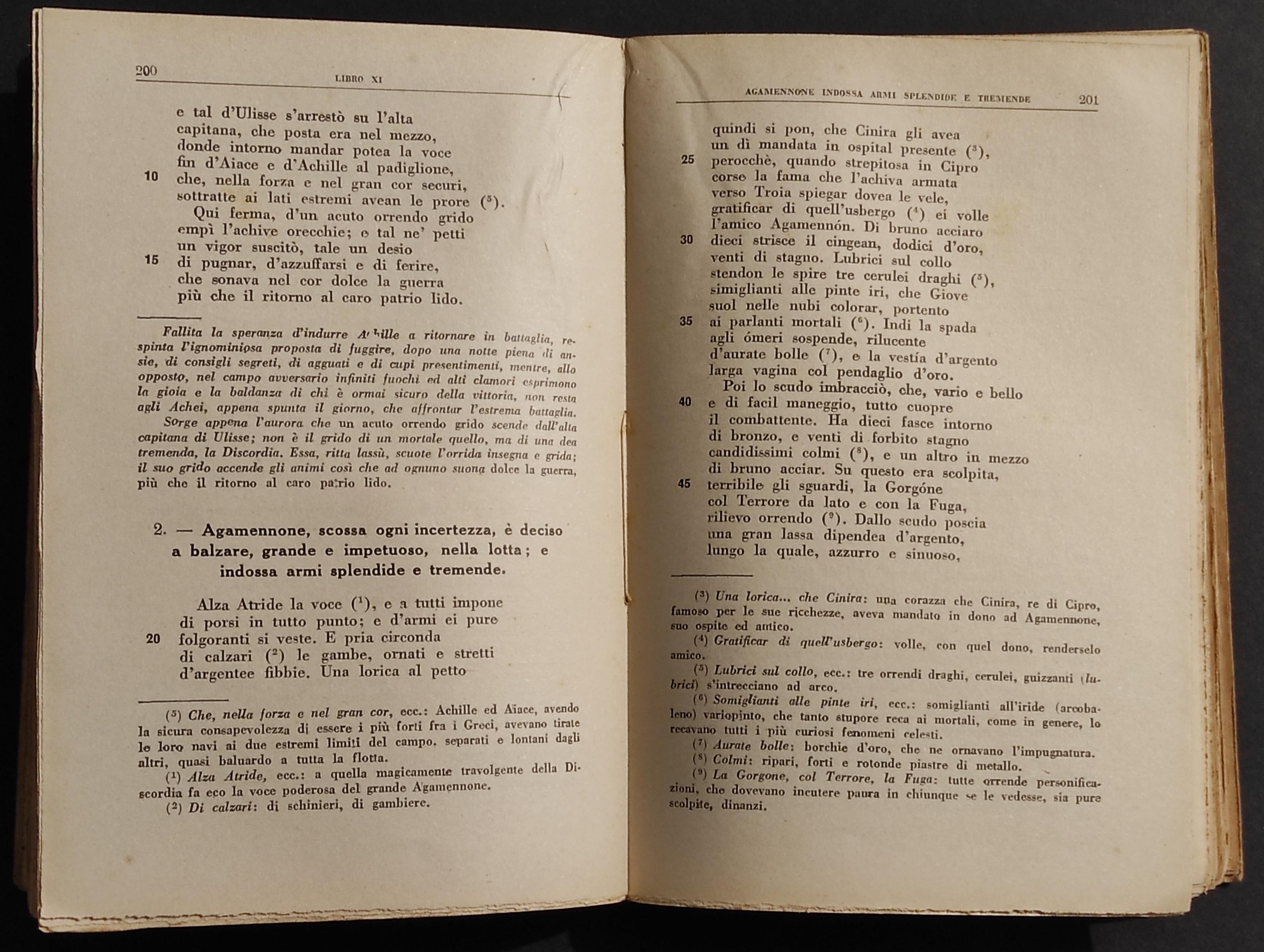 Numi Battaglie Eroi - L'Iliade di Omero - C. Paperini - Ed. SEI - 1934