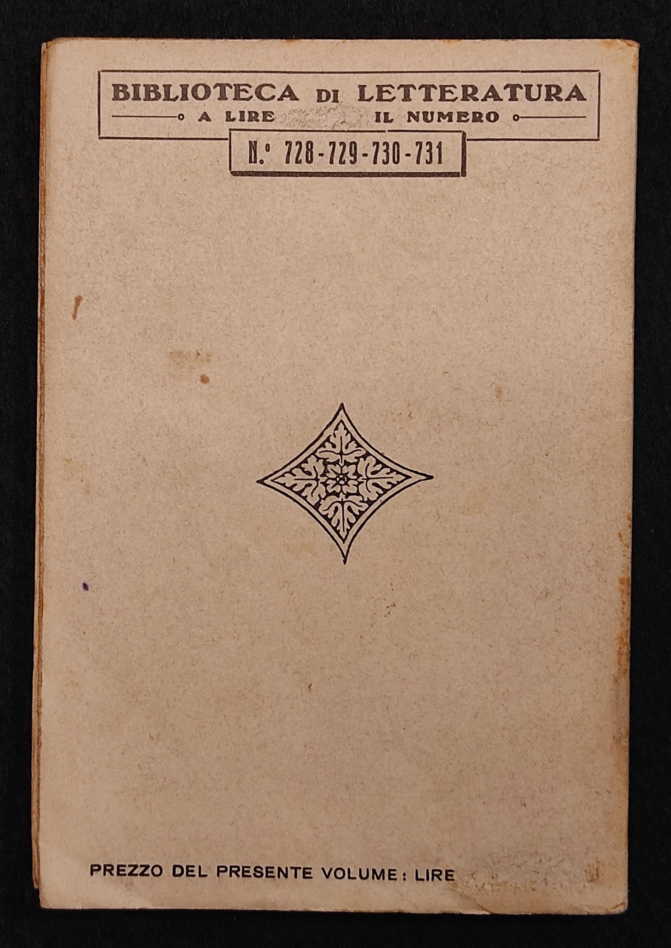 M. Tullio Cicerone - L' Oratore - Ed. Carlo Signorelli - 1940