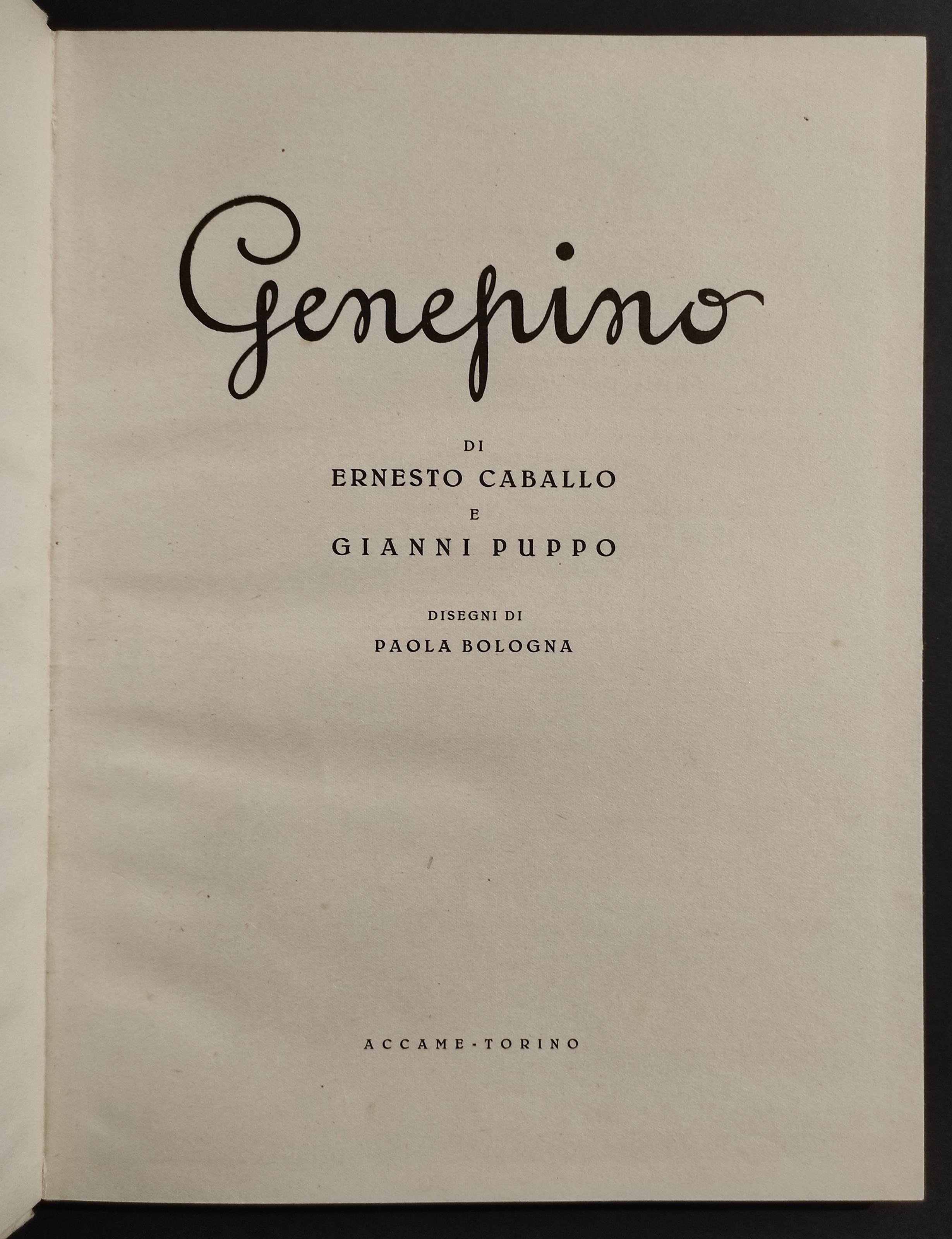 Genepino - E. Caballo e G. Puppo, Dis. P. Bologna - Ed. Accame - 1941