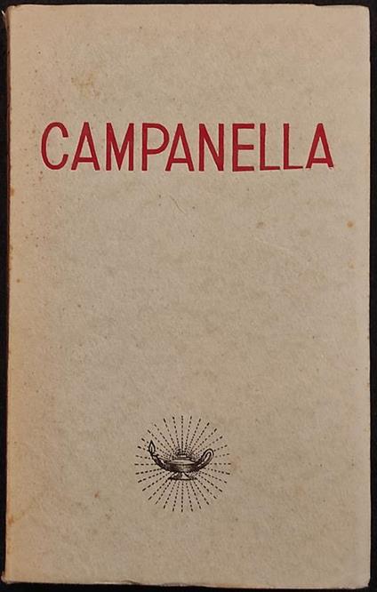 Campanella - Aldo Testa - Garzanti - 1941 - Aldo Testa - copertina