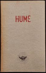 Hume e l'Illuminismo Inglese - A. Baratono - Garzanti - 1943