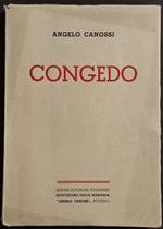 Congedo - A. Canossi - Ed. Vittorio Gatti - 1944