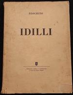 Idilli ed Epigrammi - Teocrito - Ist. Ed. Italiano - 1946 I Ed