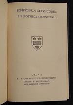 Cornelii Taciti - Historiarum Libri - Typographeo Clarendoniano - 1947