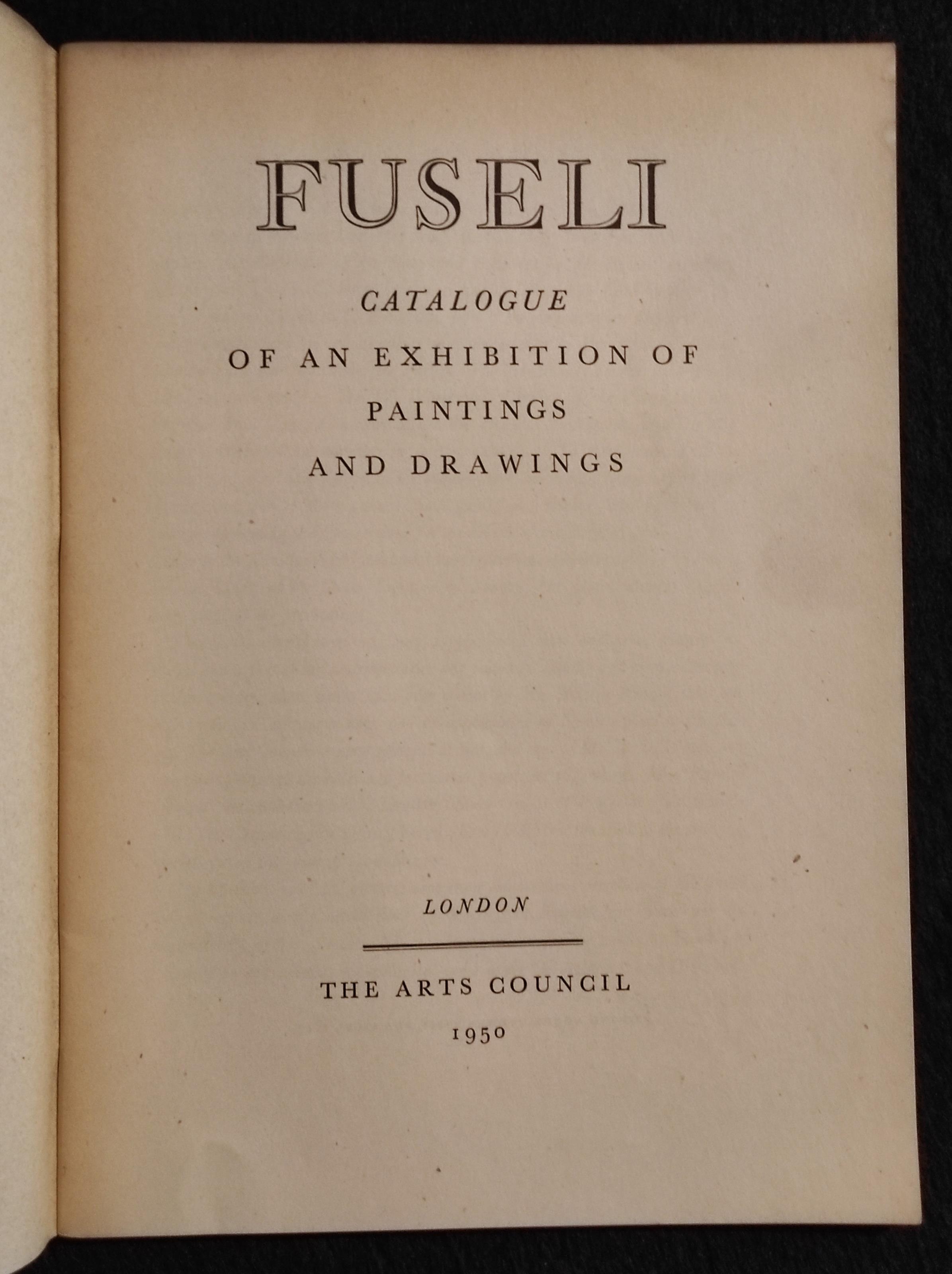 Fuseli - Paintings and Drawings - The Arts Council - 1950