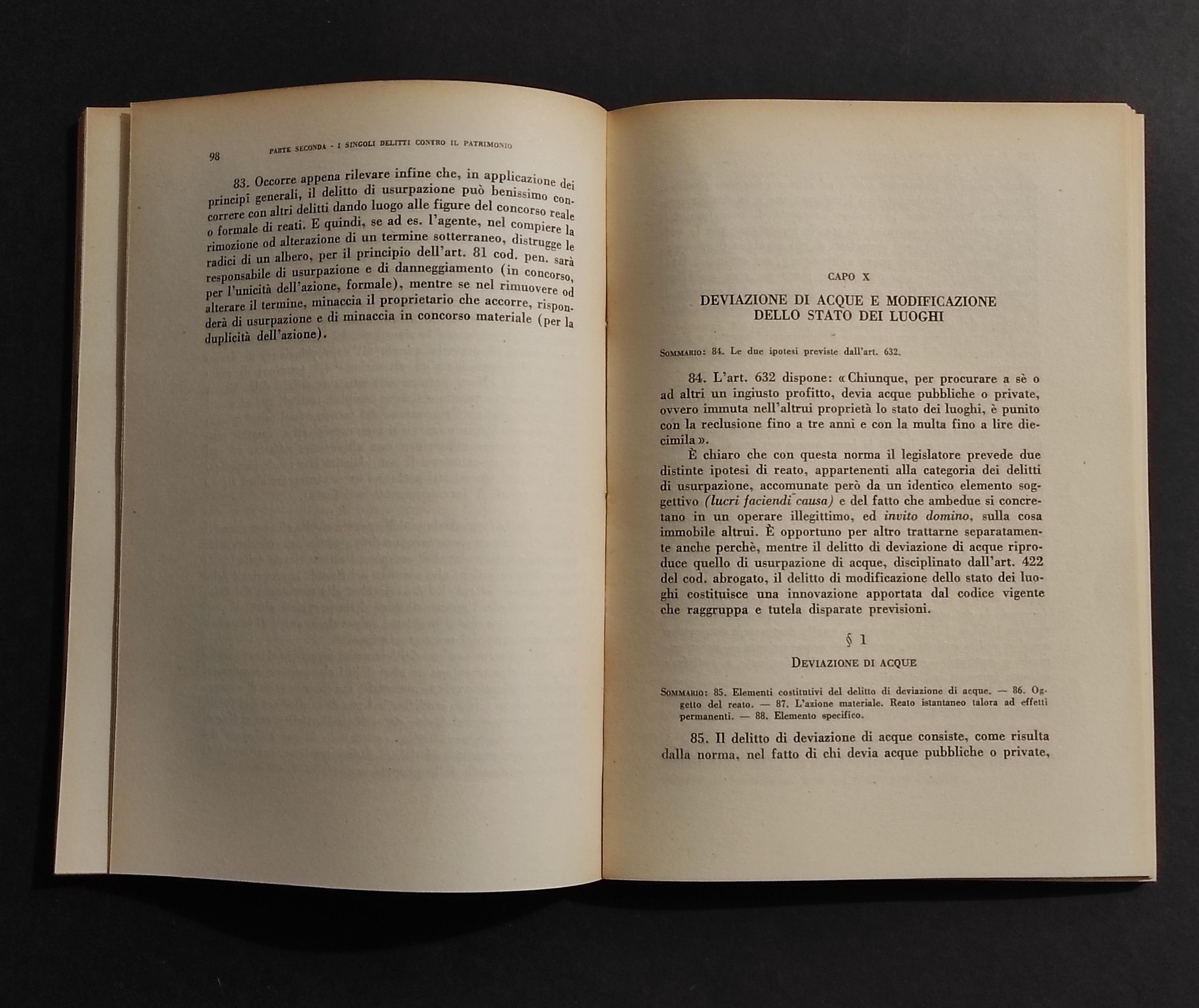 Delitti Contro il Patrimonio - A.de Marsico - Ed. Jovene - 1951