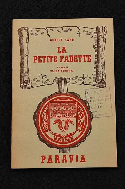 La Petite Fadette - G. Sand - Paravia - 1957 - Francese - George Sand - copertina