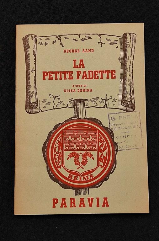 La Petite Fadette - G. Sand - Paravia - 1957 - Francese - George Sand - copertina