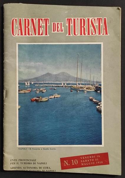 Carnet del Turista N. 10 - Napoli - 1958 - copertina
