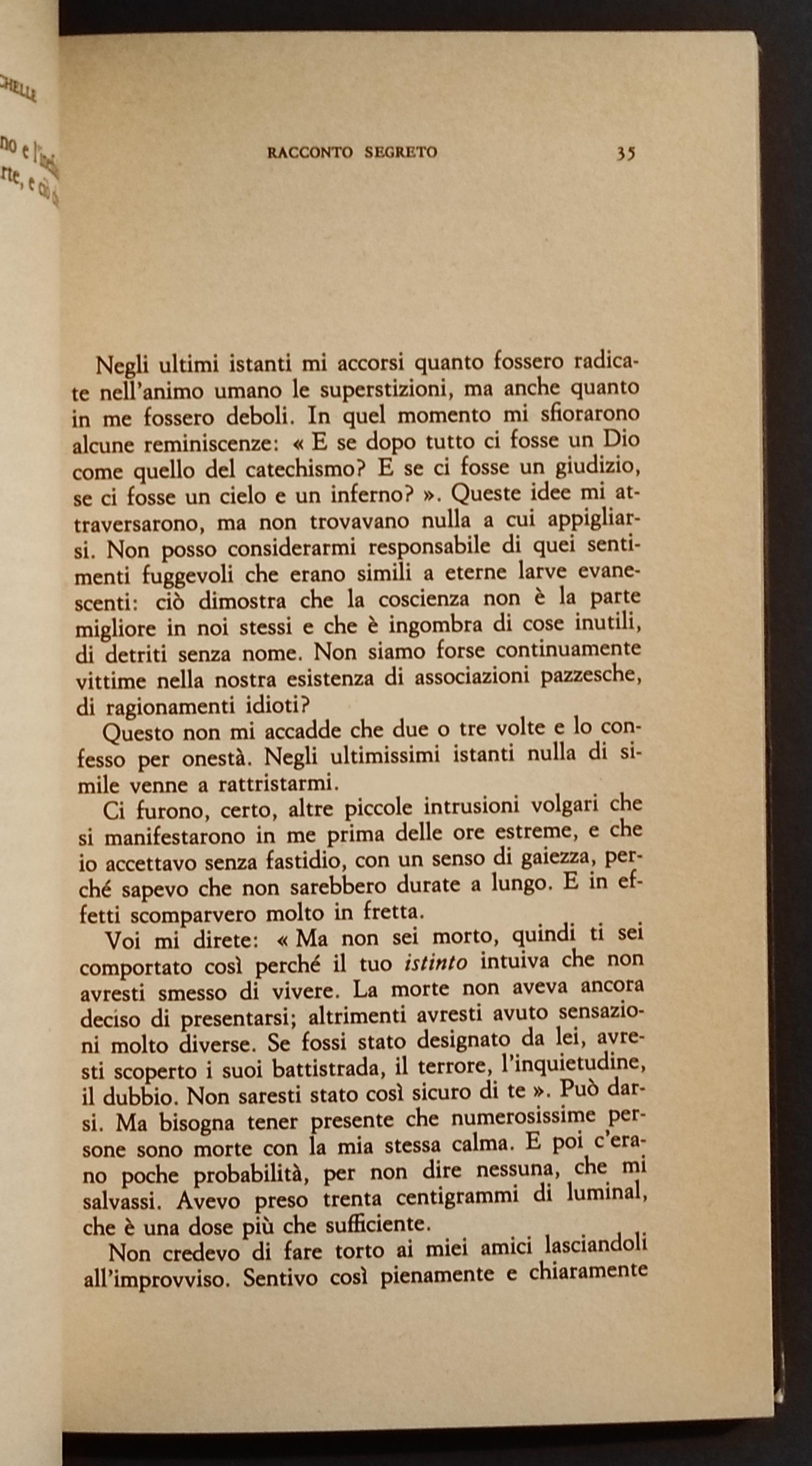 Pierre Drieu la Rochelle - Racconto Segreto - A. Cattabiani - Ed. SE - 1986