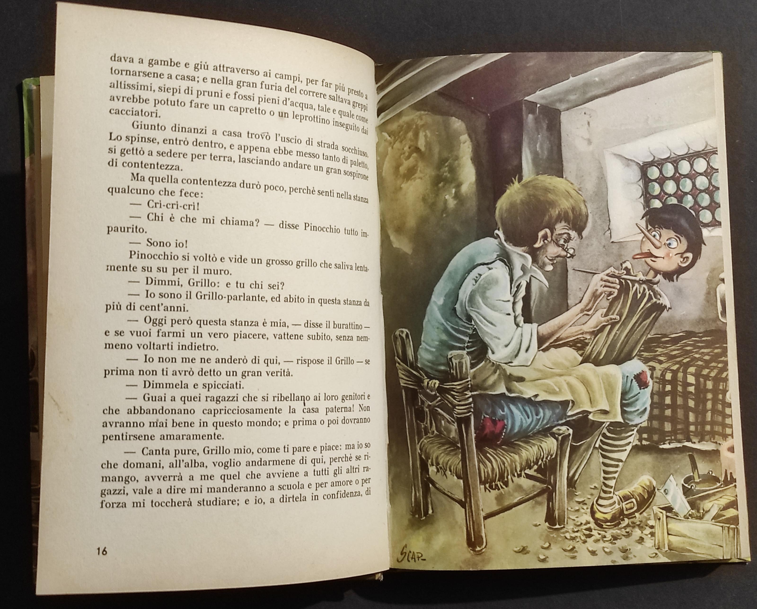 Le Avventure di Pinocchio - Collodi - Ed. Carroccio - 1963