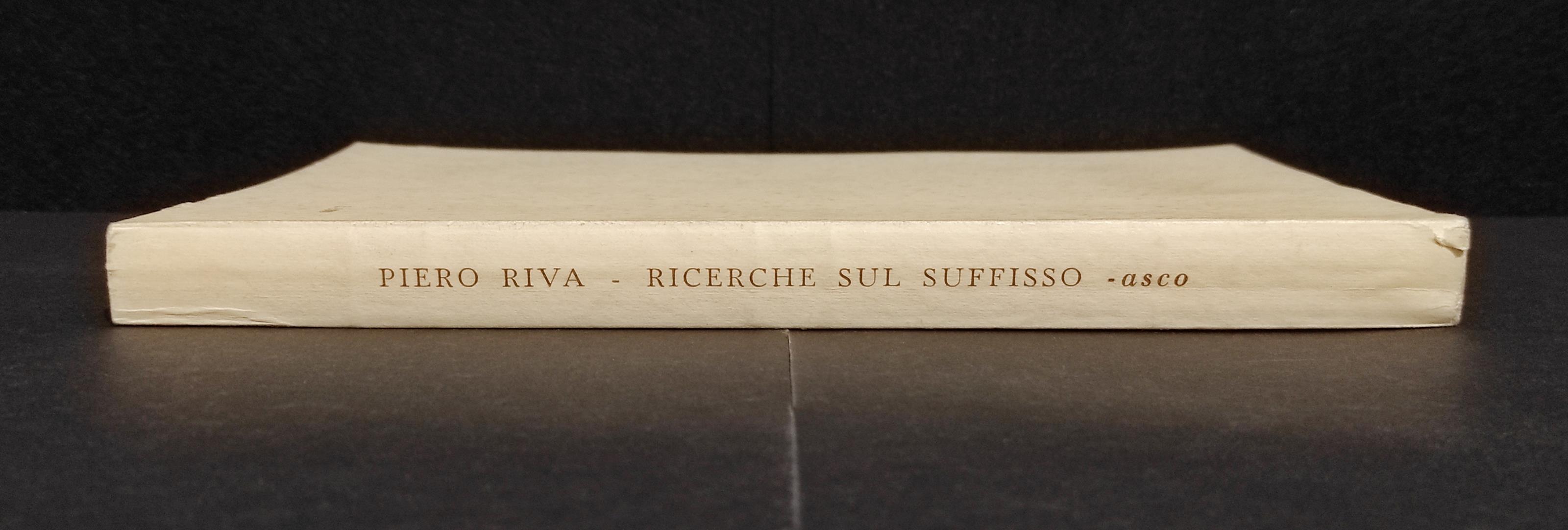 Ricerche sul Suffisso - asco - P. Riva - 1964