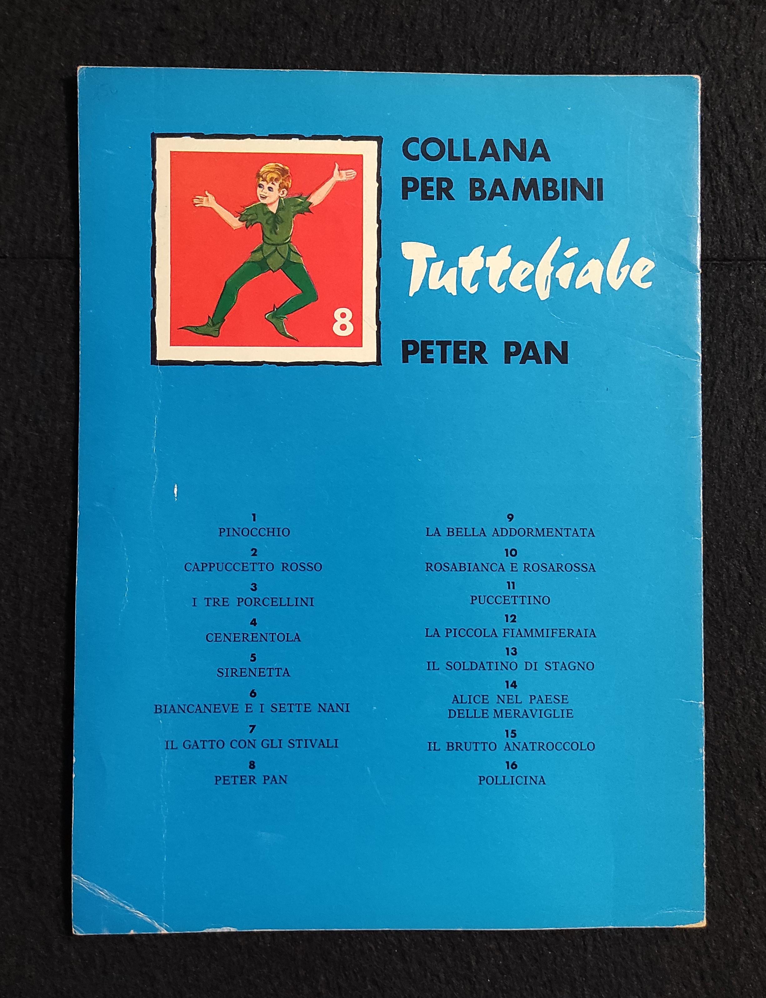 Peter Pan - Favola di Barrie - Ed. Giuseppe Malipiero - 1968