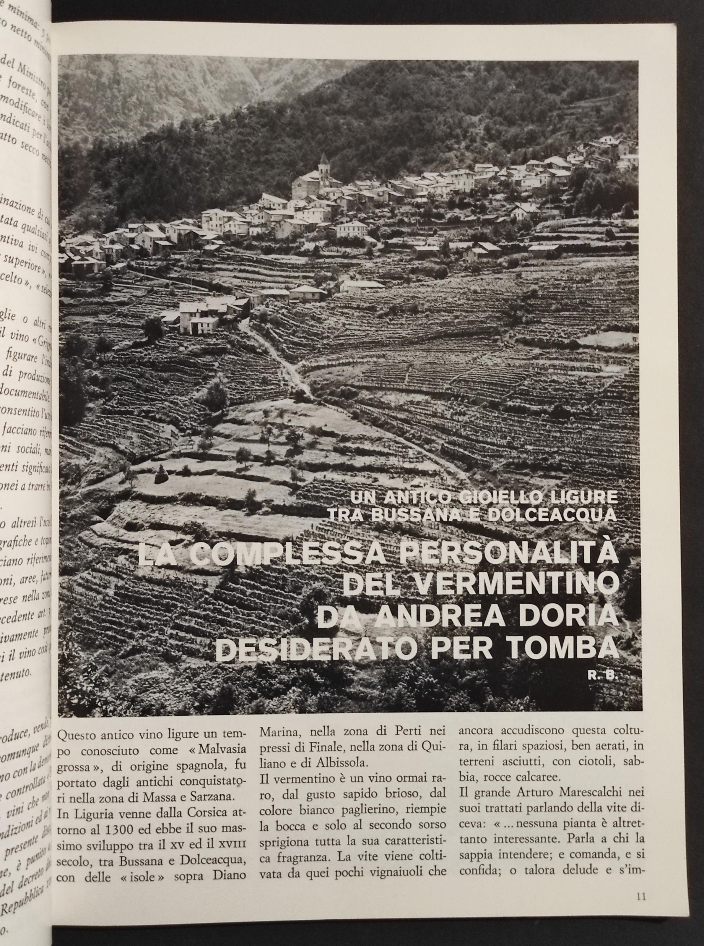 Vin Valdotain Piemonteis Ligure - Ed. Eda - N.1 1973