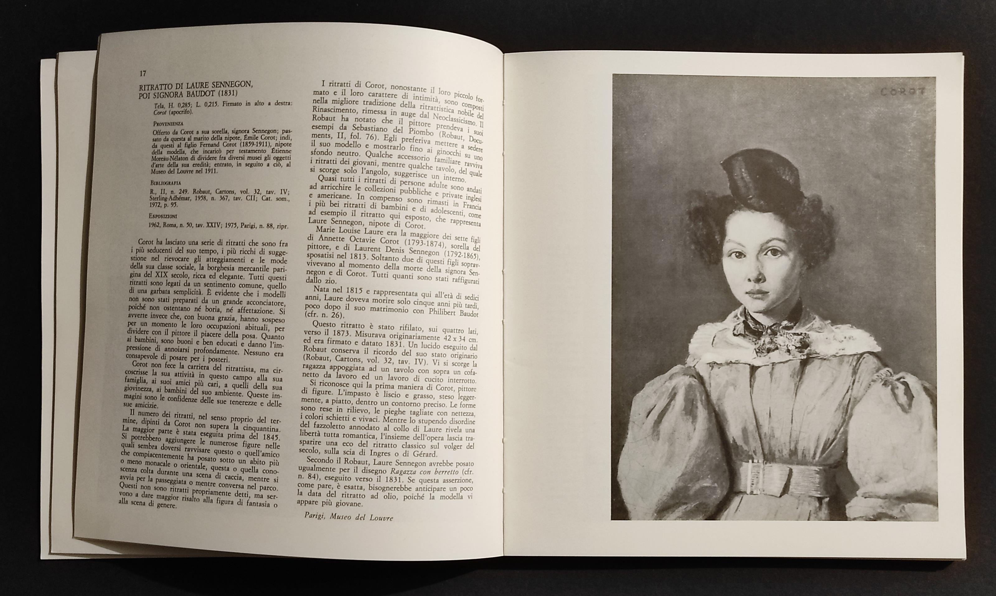 Corot 1796-1875 - Dipinti e Disegni di Collezioni Francesi - Ed. De Luca - 1975