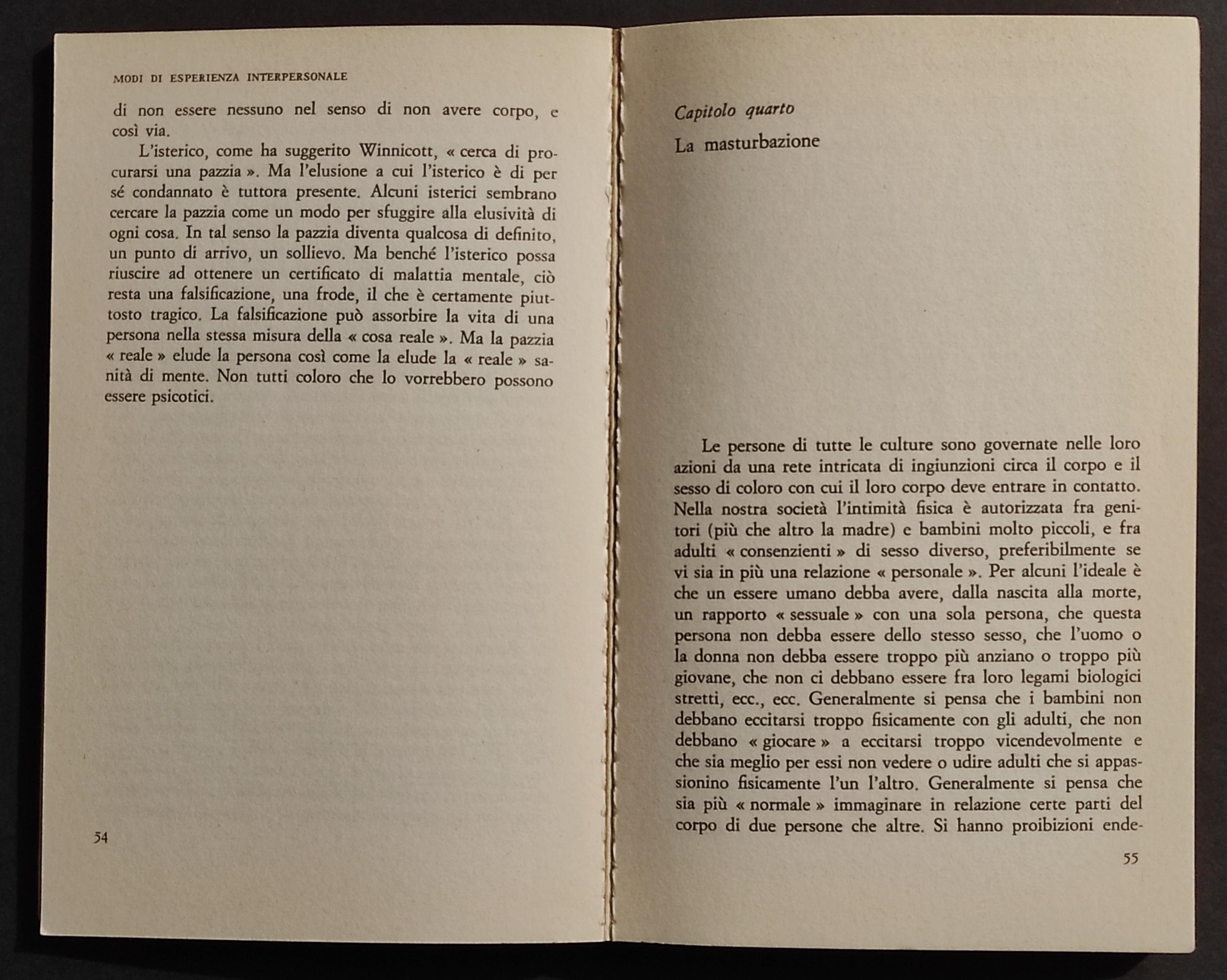 L' Io e gli Altri - Psicopatologia dei Processi Interattivi - Laing - Ed. Sansoni - 1978