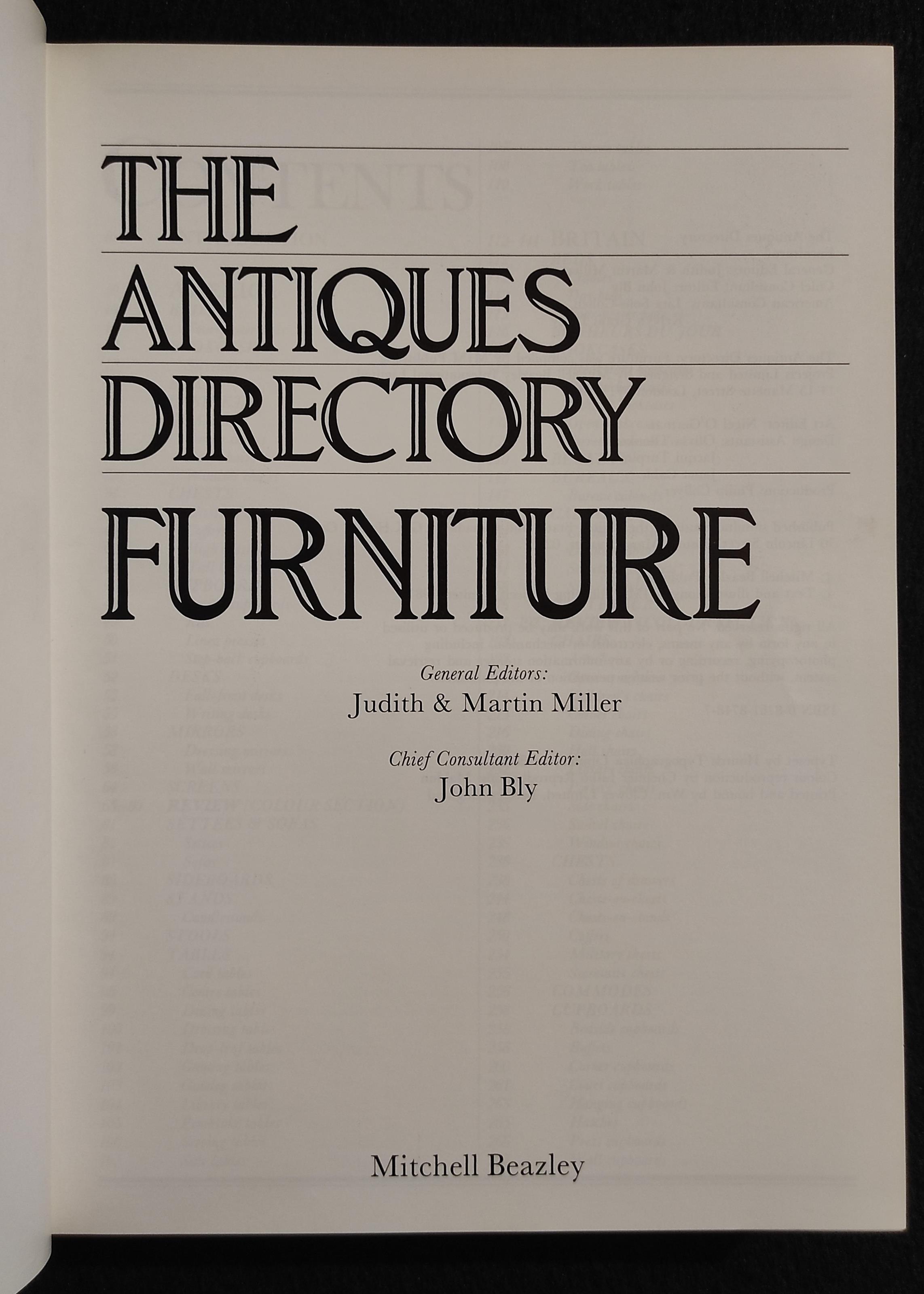 The antiques Directory - Furniture - J. & M. Miller - 1985