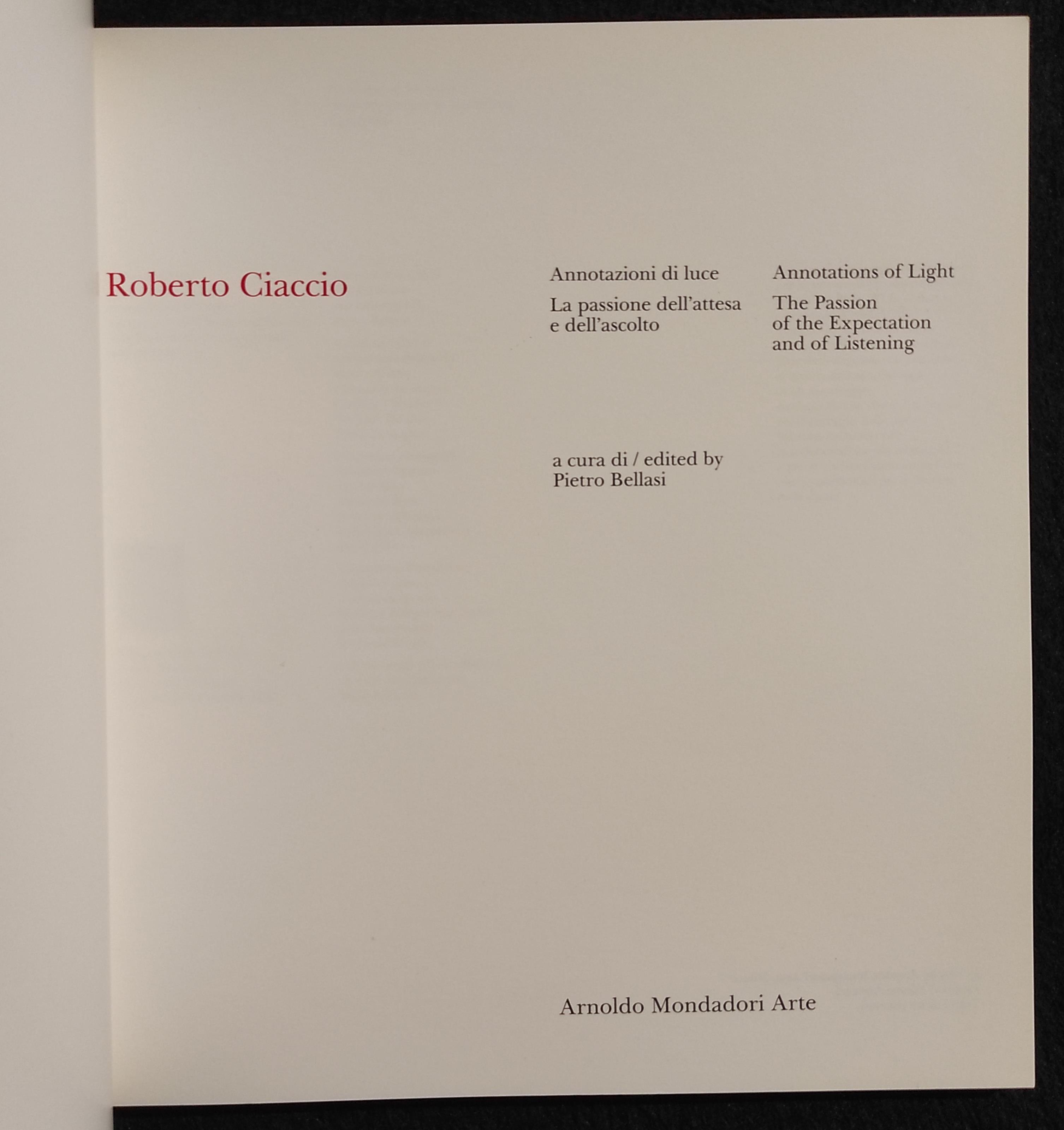 Roberto Ciaccio - P. Bellasi - Ed. Mondadori - 1991