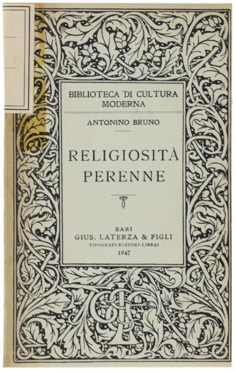 Religiosità Perenne - Antonino Bruno - copertina
