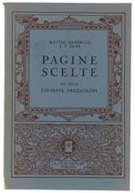 Pagine Scelte Accompagnate Da Passi E Giudizi Critici Per Cura Di Giuseppe Prezzolini