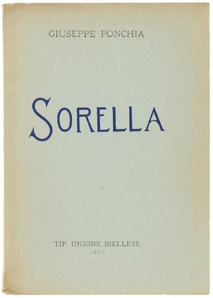 Sorella - Giuseppe Ponchia - copertina