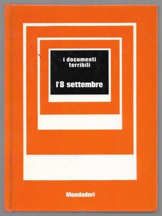 L' 8 settembre - Mario Cervi - copertina