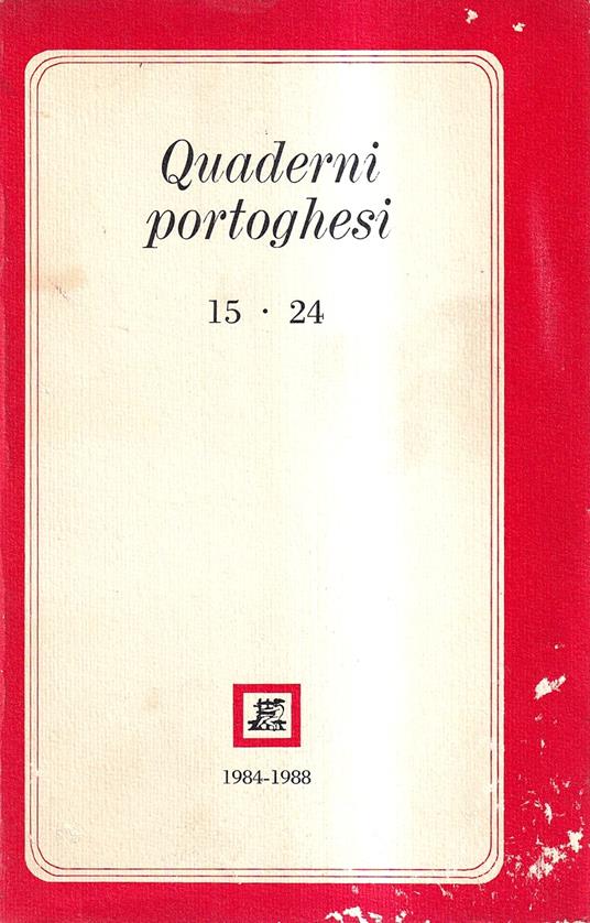 Quaderni Portoghesi - N. 15-24, Anni 1984-1988 - copertina