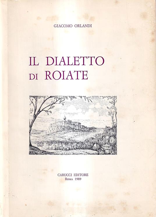 Il Dialetto di Roiate - copertina