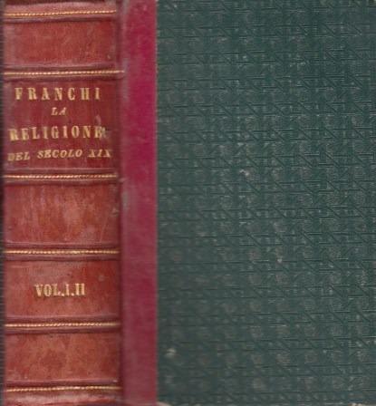 La Religione del secolo XIX - Ausonio Franchi - copertina