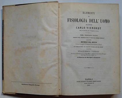 Elementi Di Fisiologia Dell'uomo - copertina